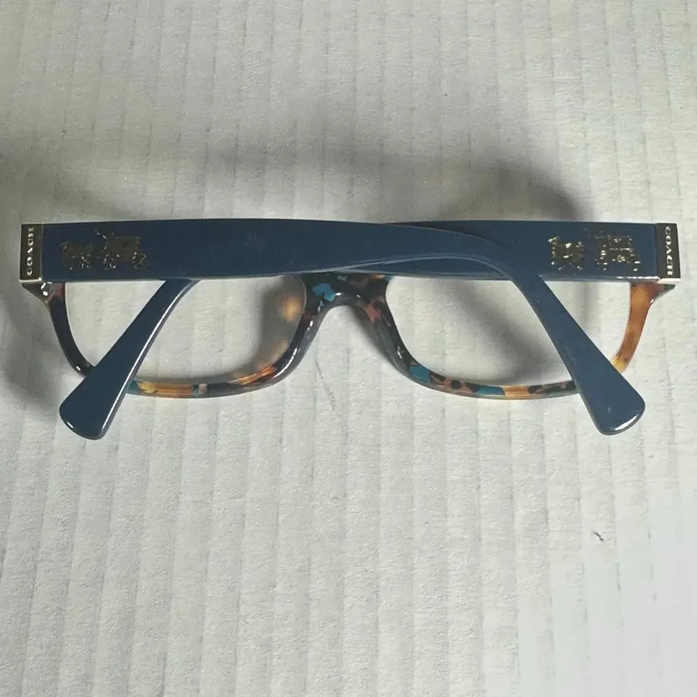 Coach HC6078 Eyeglasses Frames Teal Confetti 52-16-135 Women